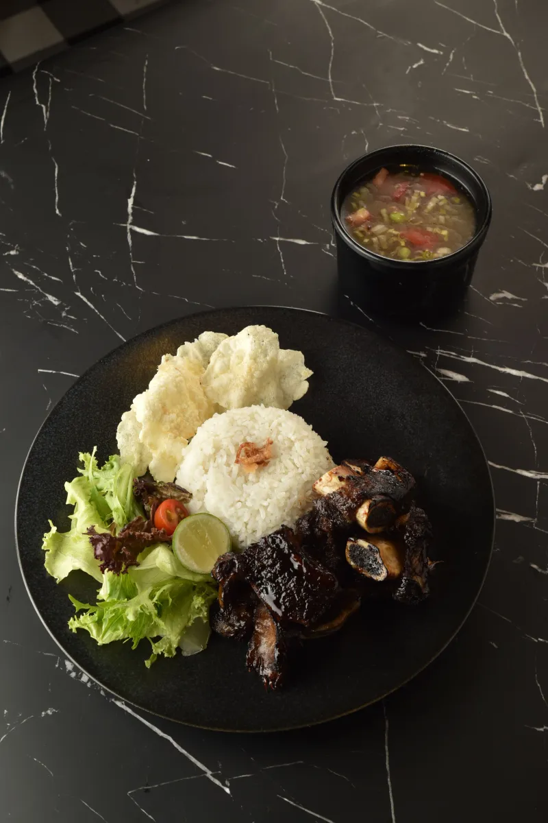 Grilled Ribs Soup